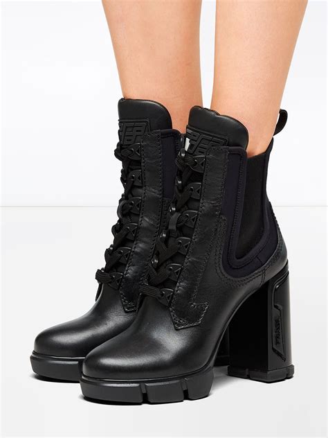 prada velvet combat boots|prada chunky heel ankle boots.